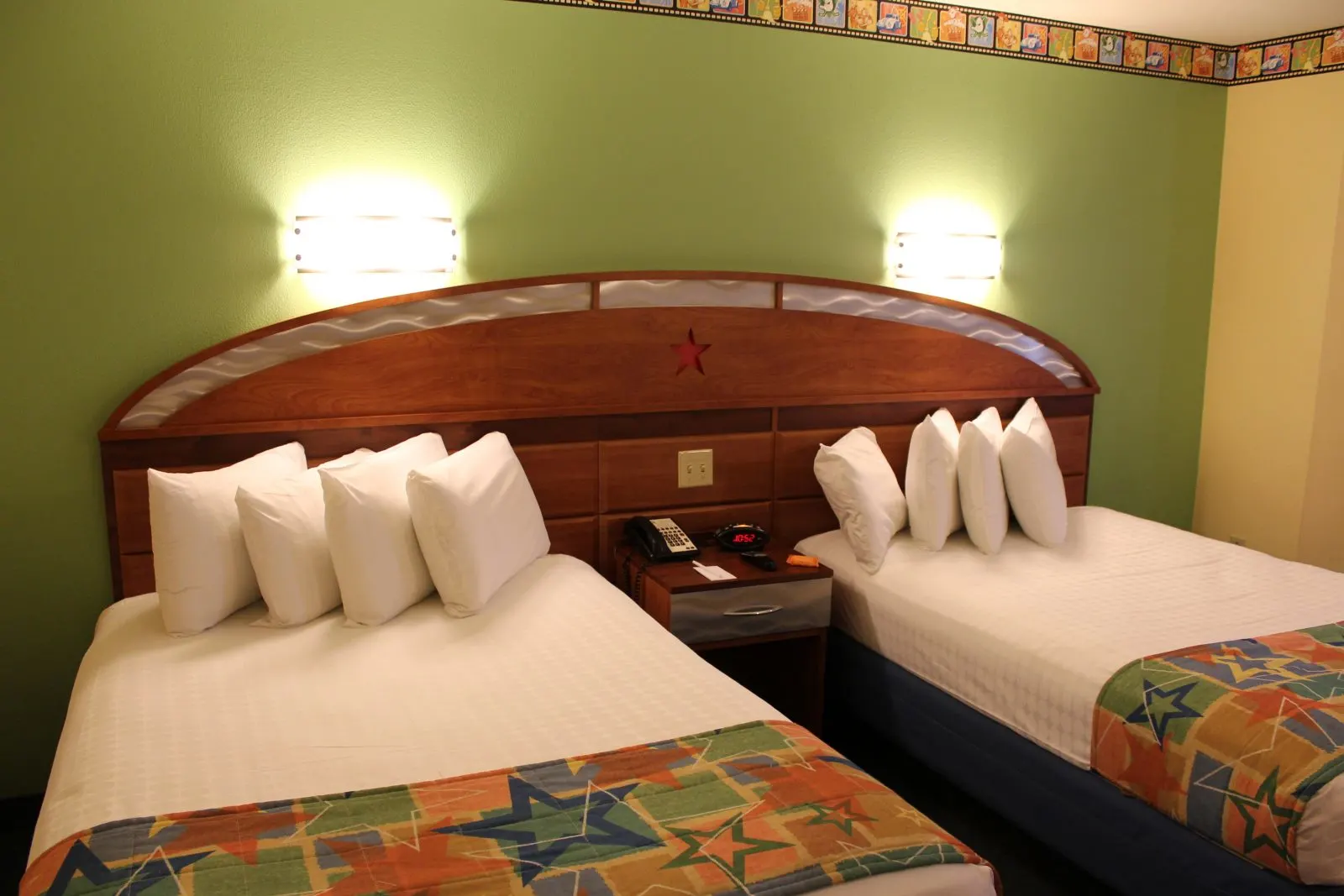 two beds in a room at Disney's All-Star Movies Resort