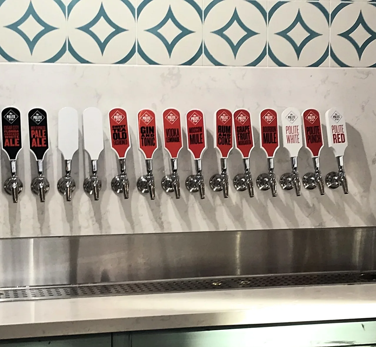 14 different beers on tap