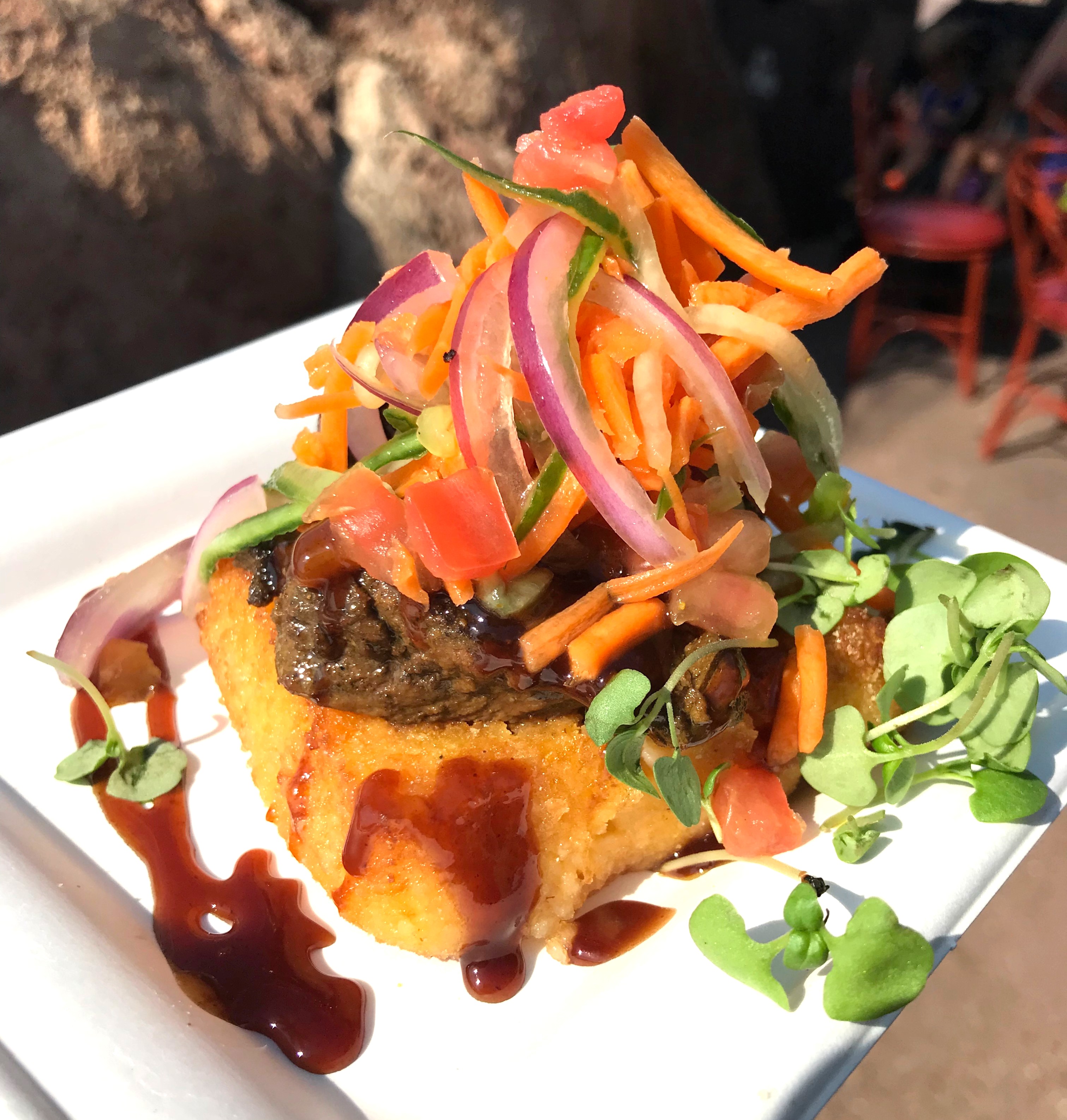 Beef Tenderloin at Epcot Food & Wine fest during Disney free dining 