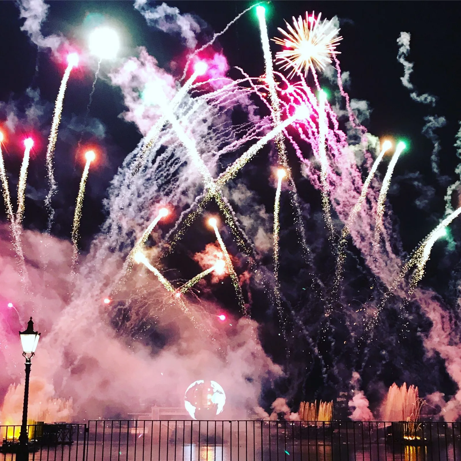 fireworks at night in epcot