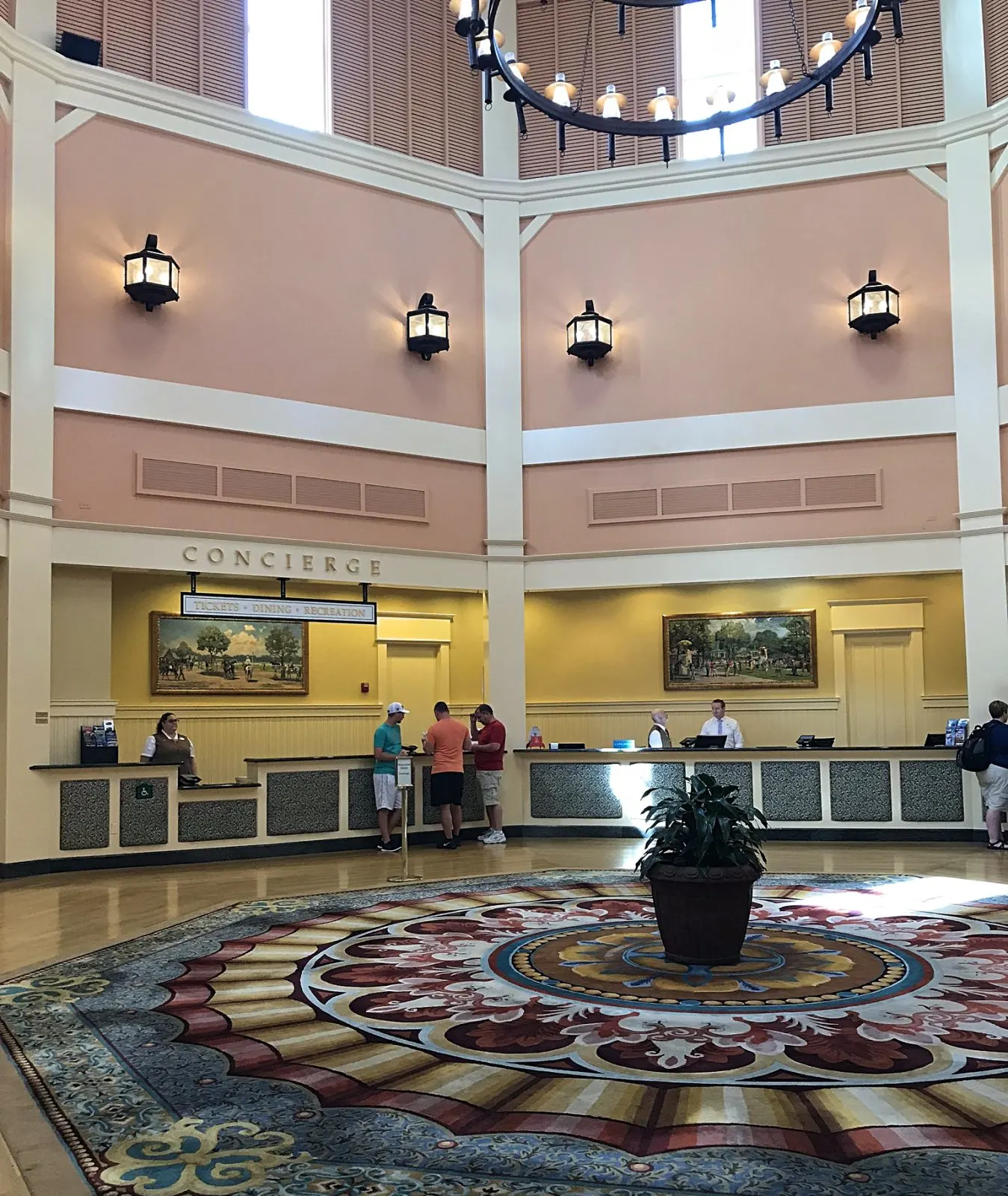 lobby concierge area