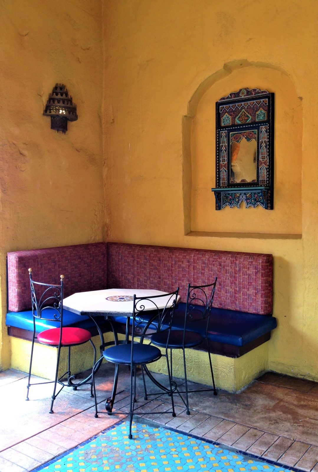table in Tangierine Cafe in Epcot