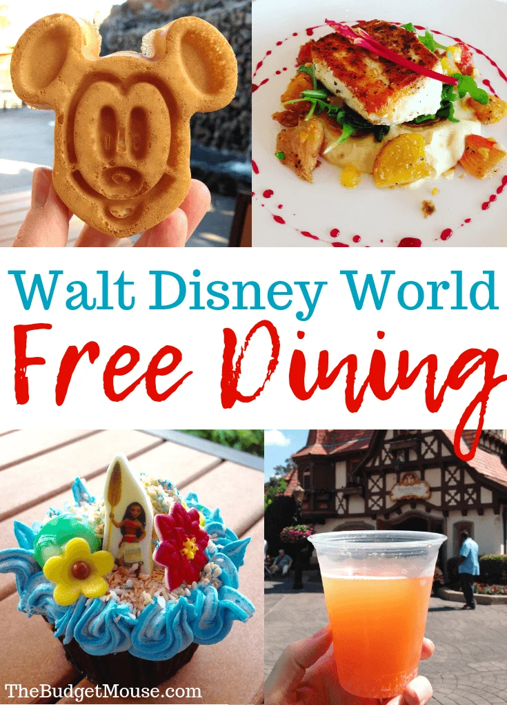 walt disney world free dining pinterest image