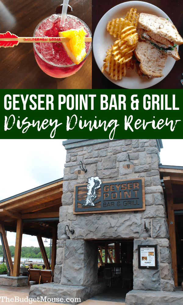 Geyser Point Bar and Grill disney dining review pinterest image