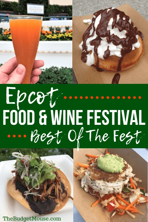 epcot food and wine festival best of the fest pinterest image