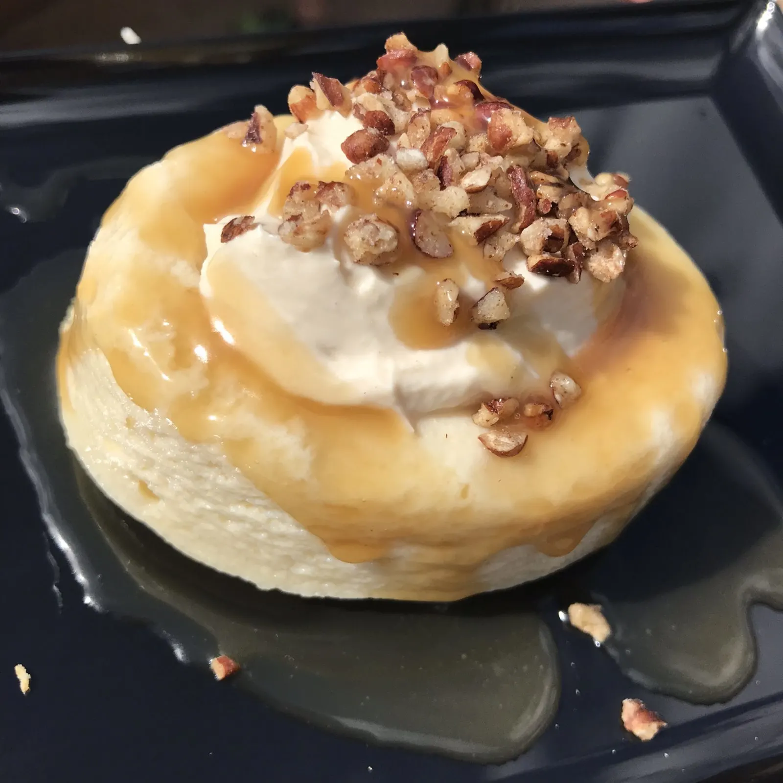 Maple Bourbon Boursin Cheesecake with Caramel and Pecan Crunch from epcot food and wine festival