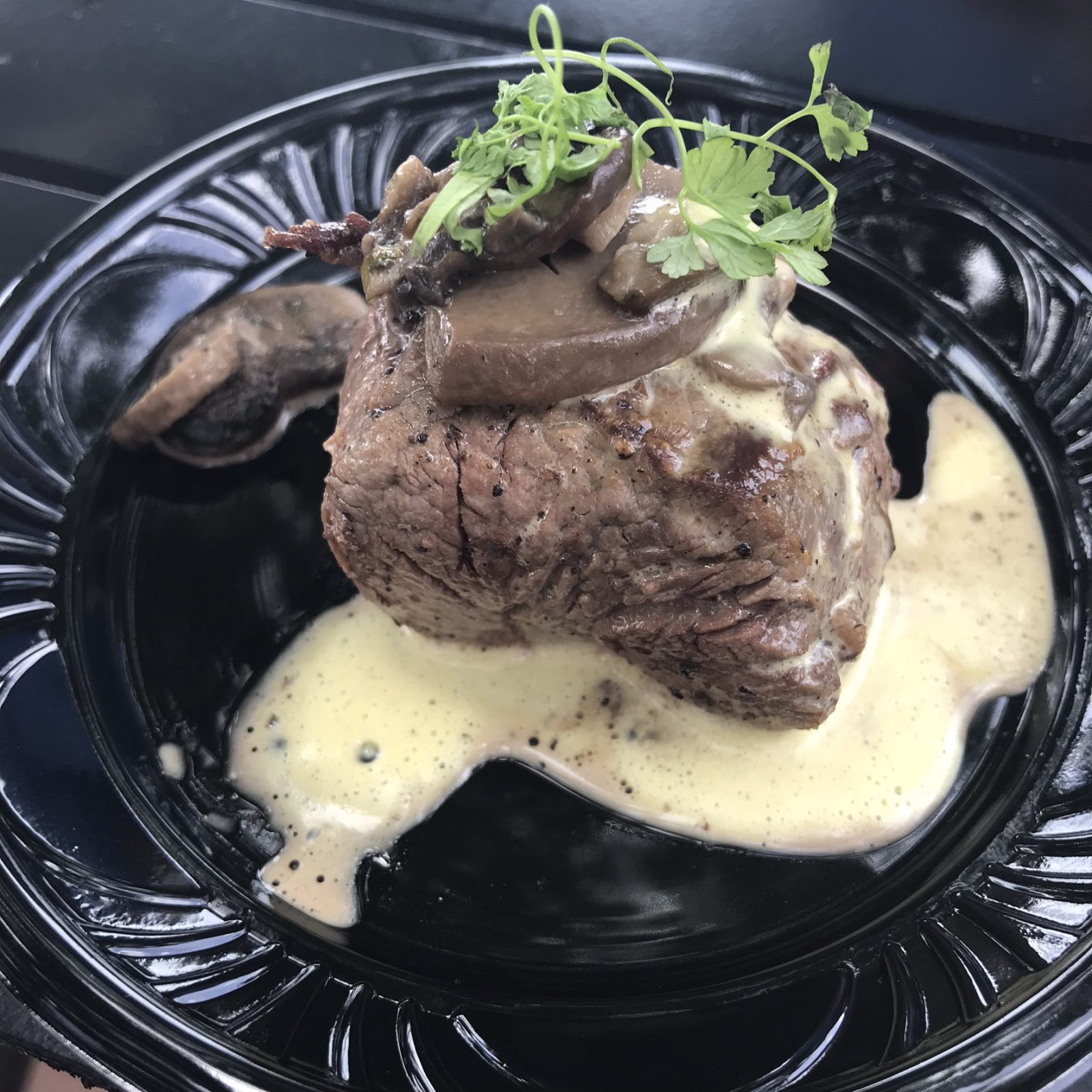 Filet Mignon with Truffle Butter Sauce from epcot food and wine festival