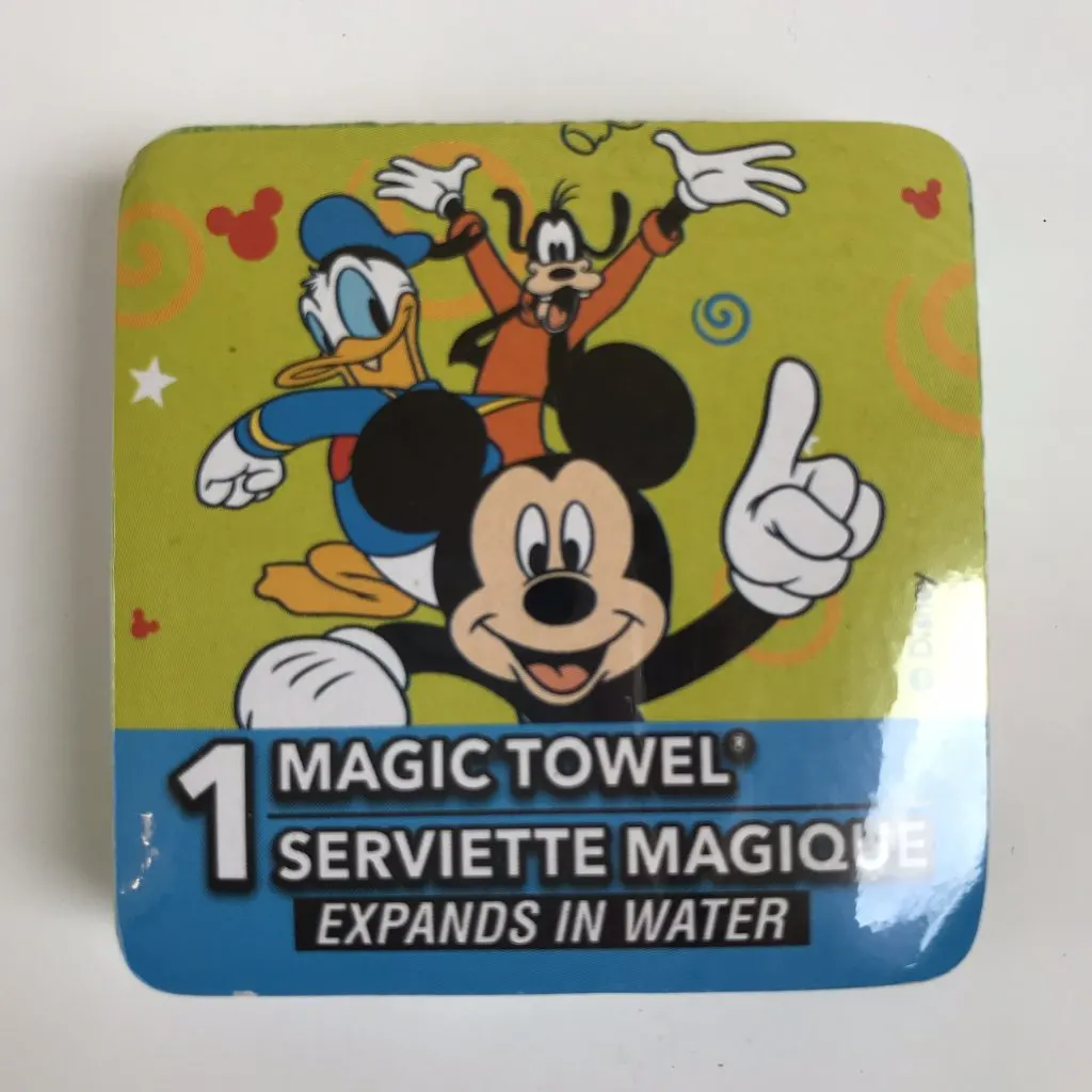mickey, donald, and goofy magic towel