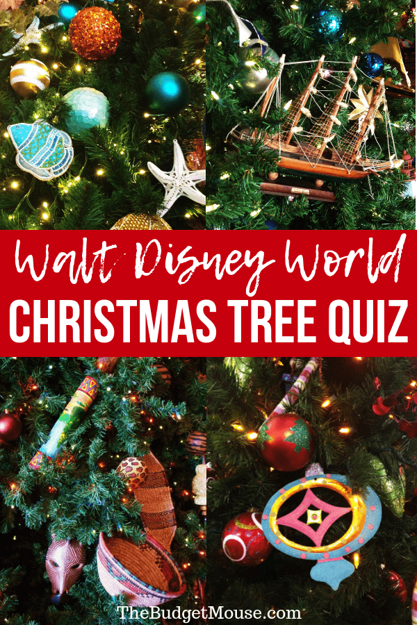 Walt Disney World Christmas Tree Quiz pinterest image