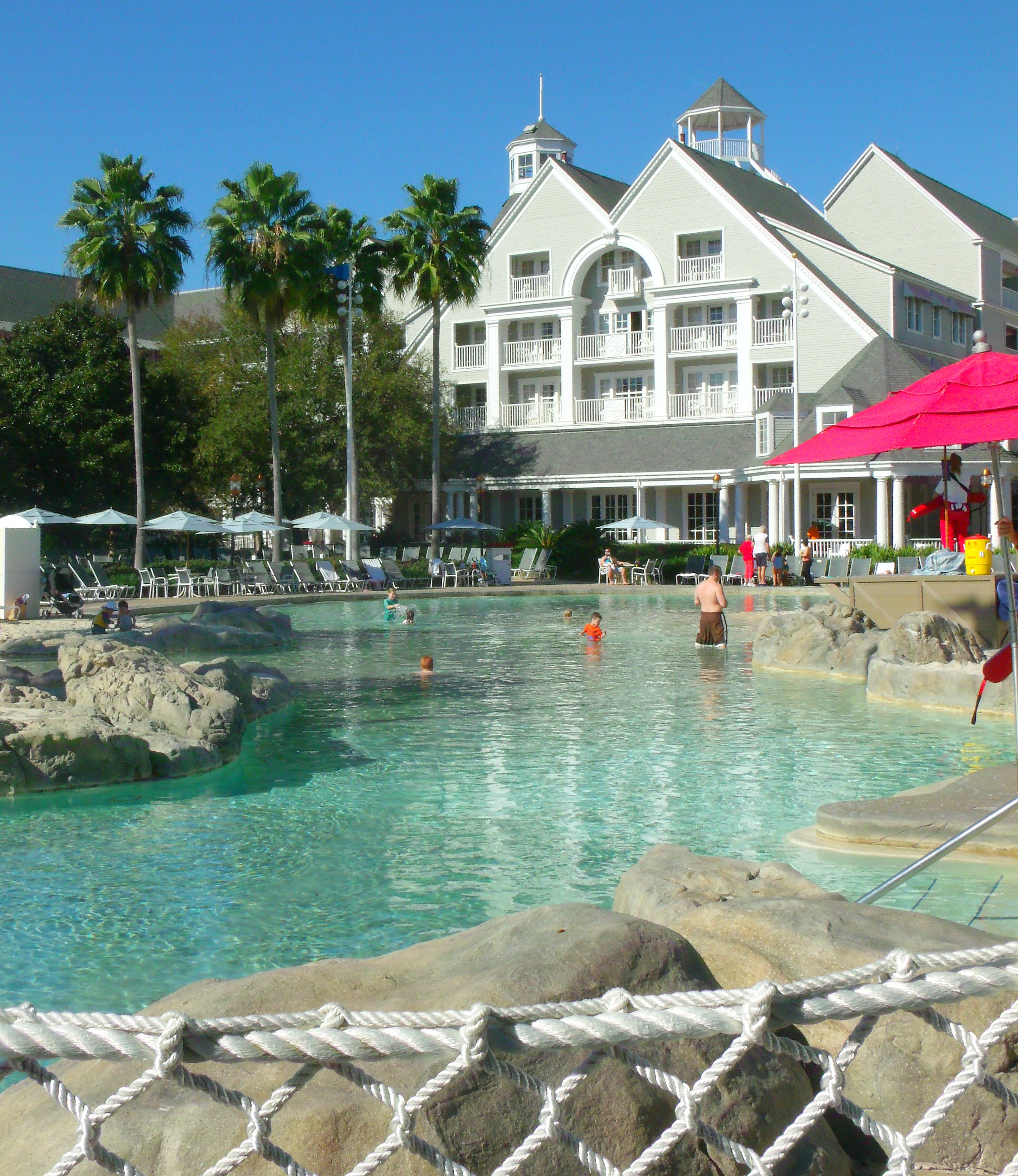 Disney's Beach Club Resort with pool in the foreground