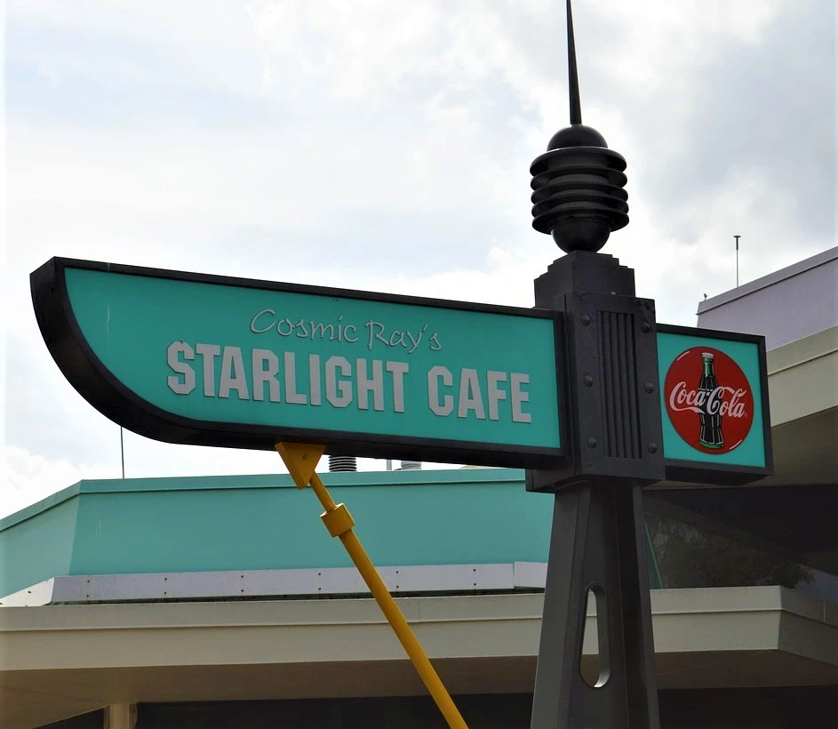 sign for cosmic ray's starlight cafe