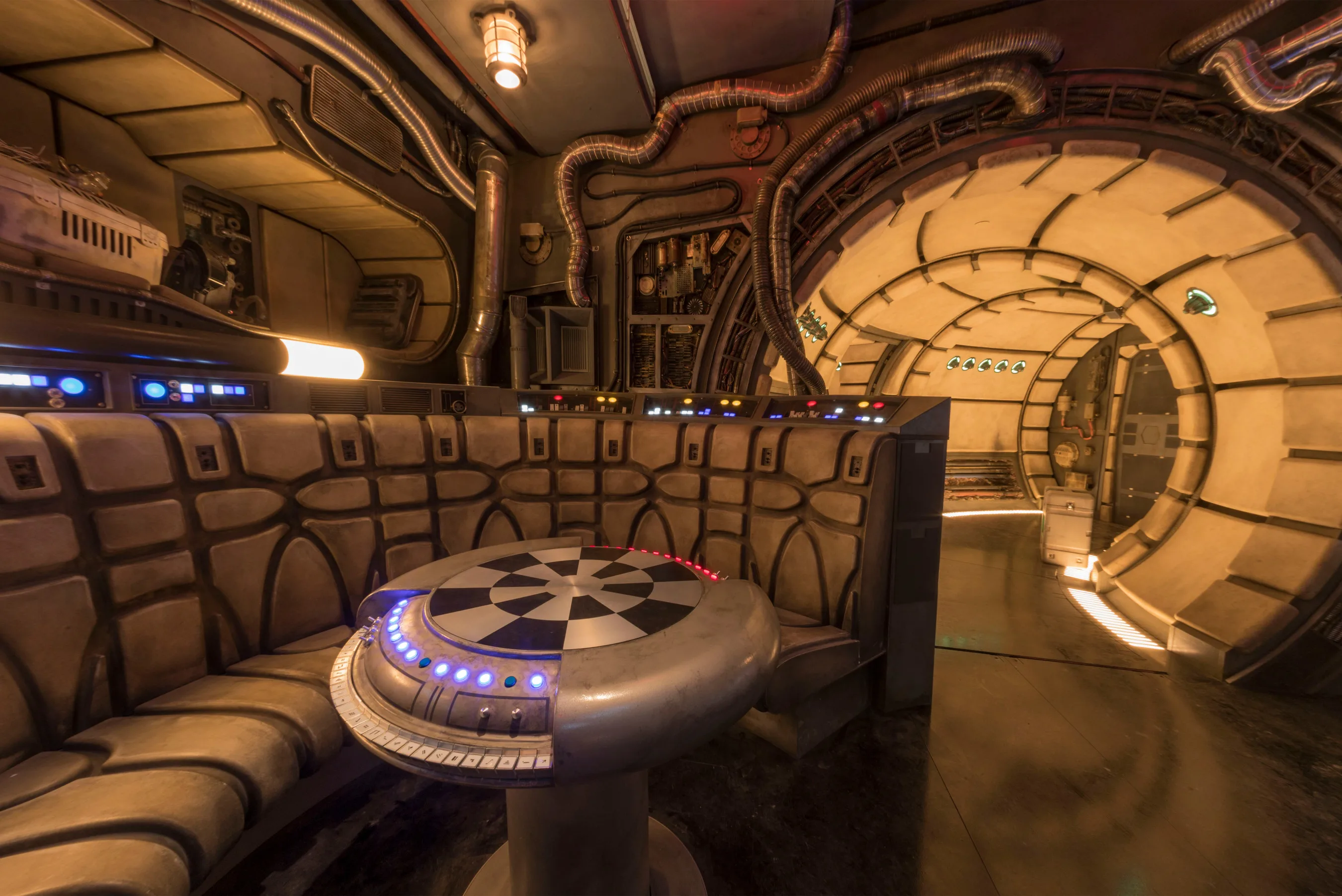 Inside the Millennium Falcon: Smuggler's Run attraction in Galaxy's Edge