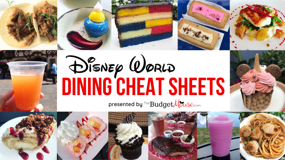 dining cheat sheets