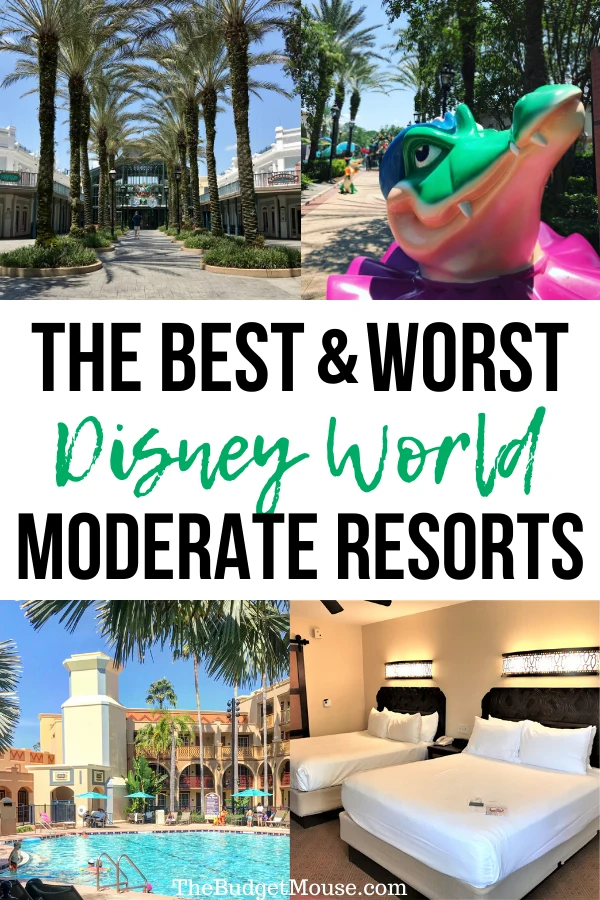 the best and worst disney world moderate resorts pinterest image