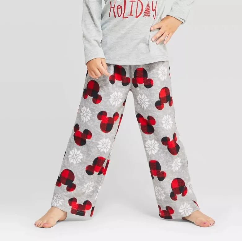 mickey fleece pajama pants