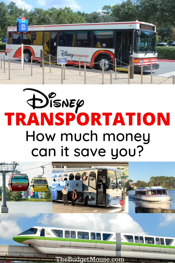 Disney transportation how much money can it save you pinterest image