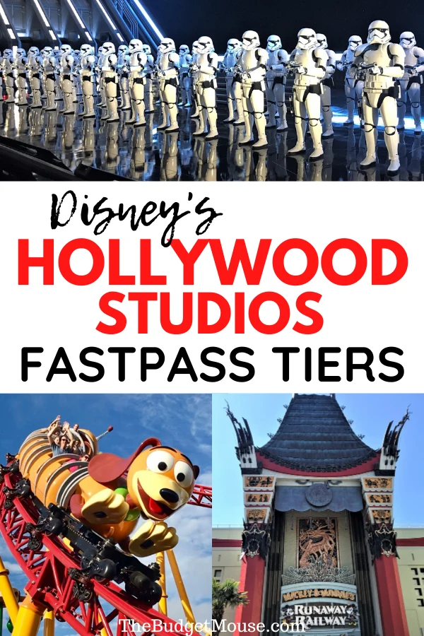 Disney's Hollywood Studios Fastpass Tiers Pinterest image