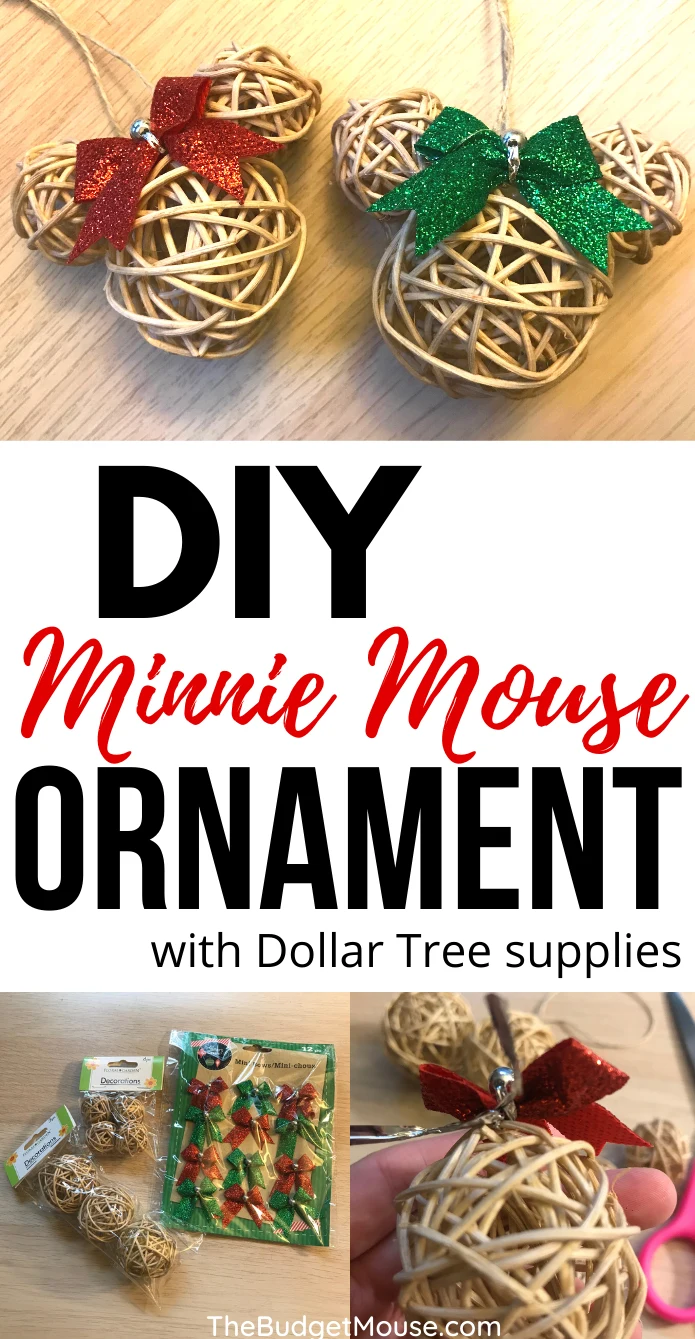DIY minnie mouse ornament pin