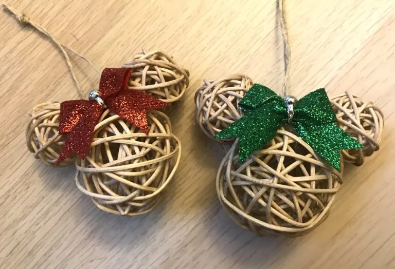 Dollar Tree DIY Minnie Mouse Ornament