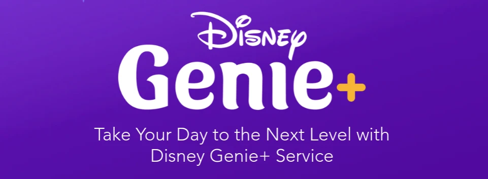 disney genie plus logo and tagline