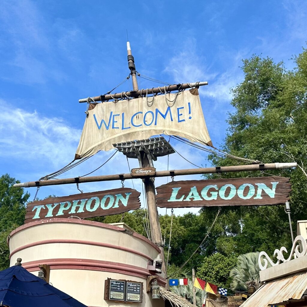typhoon lagoon welcome sign