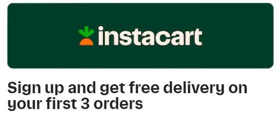 instacart free grocery delivery disney world