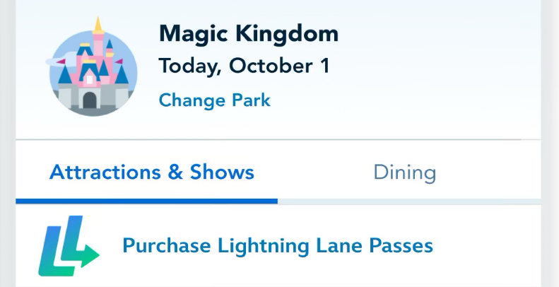 purchase lightning lane passes at disney world