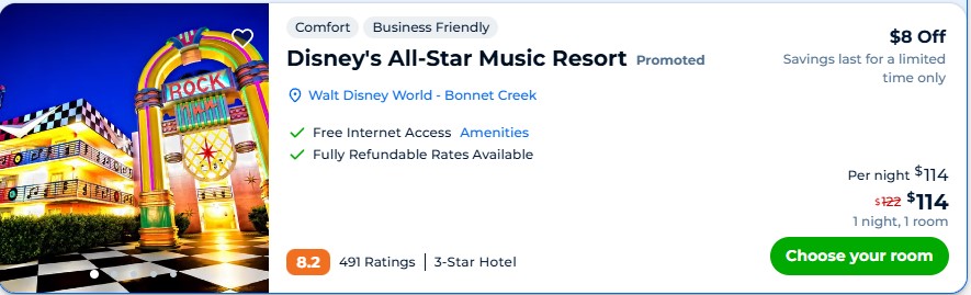 priceline disney resort
