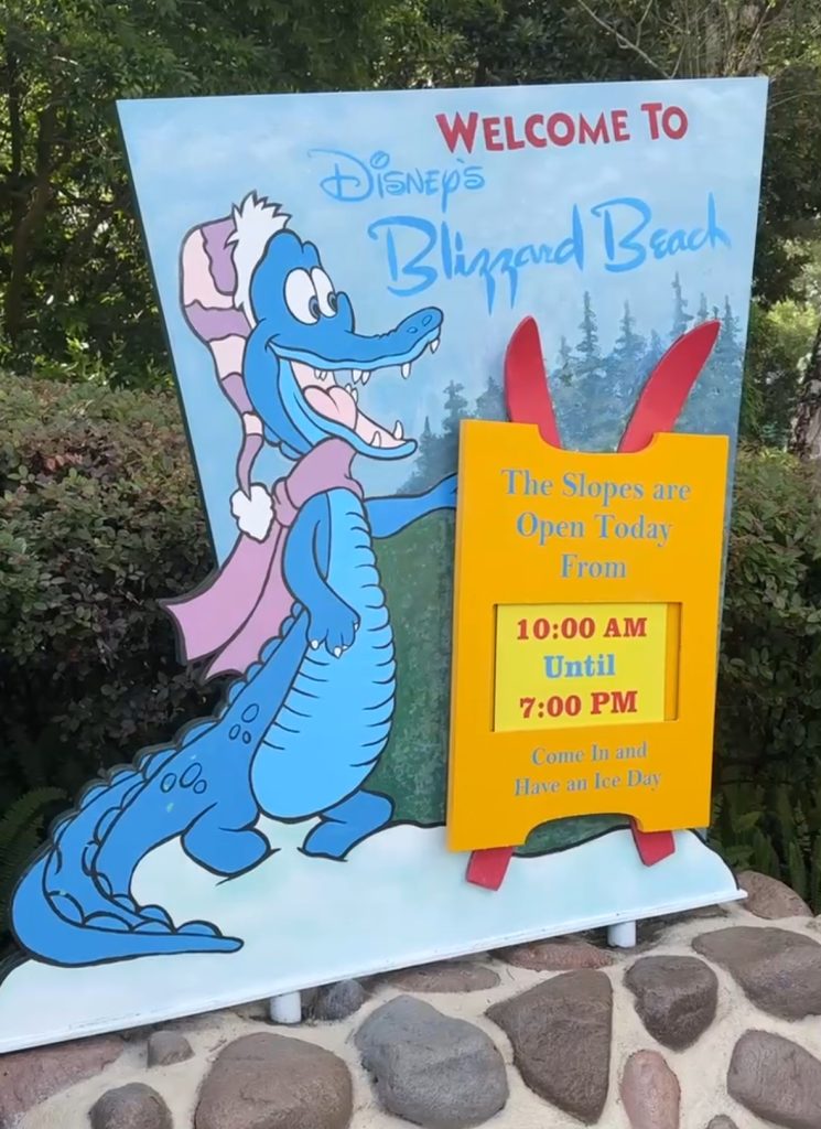 blizzard beach sign