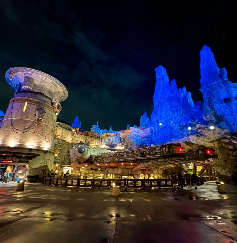 galaxy's edge at night