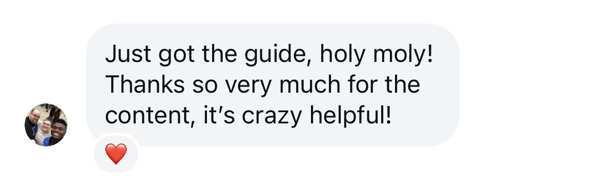 the content is crazy helpful!