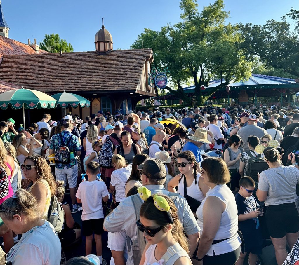 magic kingdom morning crowds