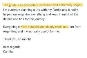 your guide was absolutely incredible